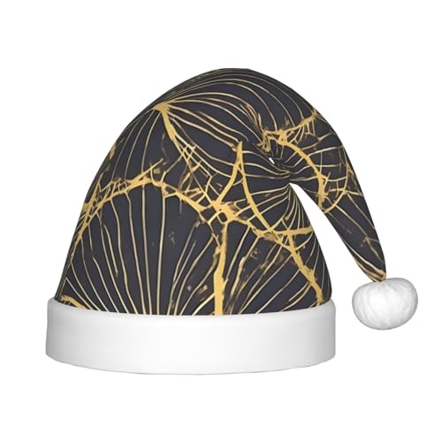 LiuMng Golden Leaf Weihnachtsmütze, Unisex Plüsch Klassische Weihnachtsmannmütze/Weich Bequem für Neujahr Festliche Party Supplies LiuMng Golden Leaf Weihnachtsmütze, Unisex Plüsch Klassische Weihnachtsmannmütze/Weich Bequem für Neujahr Festliche Party Supplies von LiuMng
