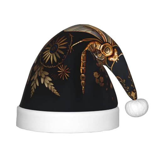 LiuMng Goldene exquisite Libelle Weihnachtsmütze, Unisex Weihnachtsmannmütze/Weich Bequem für Neujahr Festliche Party Supplies LiuMng Goldene exquisite Libelle Weihnachtsmütze, Unisex Weihnachtsmannmütze/Weich Bequem für Neujahr Festliche Party Supplies von LiuMng
