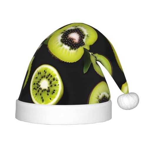 LiuMng Grüne Kiwi Weihnachtsmütze, Unisex, Plüsch, klassisch, Weihnachtsmannmütze, weich, bequem, für Neujahr, Festliches Partyzubehör LiuMng Grüne Kiwi Weihnachtsmütze, Unisex, Plüsch, klassisch, Weihnachtsmannmütze, weich, bequem, für Neujahr, Festliches Partyzubehör von LiuMng