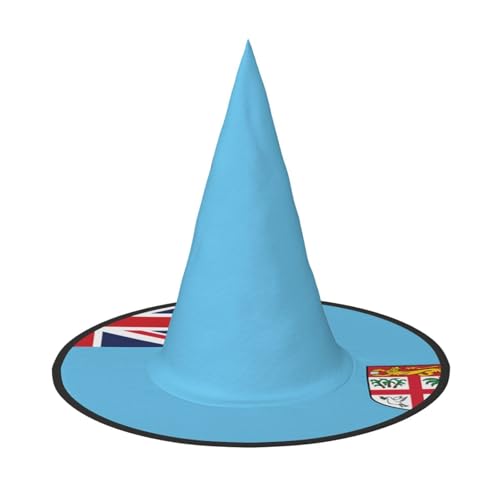 LiuMng Halloween-Hexenhüte für Frauen – 2 Stück Fidschi-Flagge, Zauberer-Kostümkappe, für Urlaub, Party, Accessoire, Kopfbedeckung LiuMng Halloween-Hexenhüte für Frauen – 2 Stück Fidschi-Flagge, Zauberer-Kostümkappe, für Urlaub, Party, Accessoire, Kopfbedeckung von LiuMng
