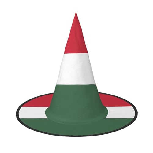 LiuMng Halloween-Hexenhüte für Frauen – 2 Stück Flagge von Ungarn, Zauberer-Kostümkappe, für Urlaub, Party, Accessoire, Kopfbedeckung LiuMng Halloween-Hexenhüte für Frauen – 2 Stück Flagge von Ungarn, Zauberer-Kostümkappe, für Urlaub, Party, Accessoire, Kopfbedeckung von LiuMng