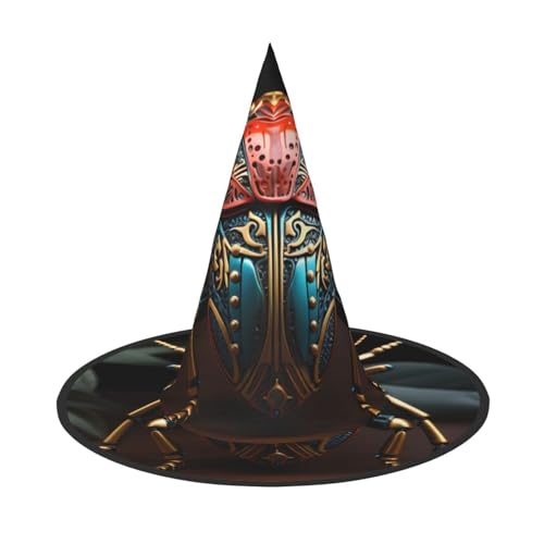 LiuMng Halloween-Hexenhüte für Frauen – 3 Stück, bunter Käfer-Druck, Zauberer-Kostümkappe, für Urlaub, Party, Accessoire, Kopfbedeckung LiuMng Halloween-Hexenhüte für Frauen – 3 Stück, bunter Käfer-Druck, Zauberer-Kostümkappe, für Urlaub, Party, Accessoire, Kopfbedeckung von LiuMng