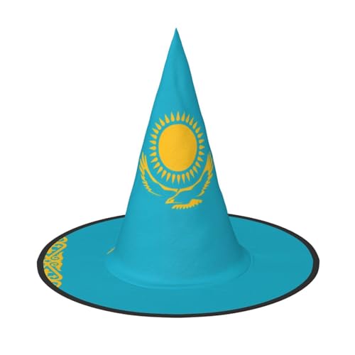 LiuMng Halloween-Hexenhüte für Frauen – 3 Stück Flagge von Kasachstan, Zauberer-Kostümkappe, für Urlaub, Party, Accessoire, Kopfbedeckung LiuMng Halloween-Hexenhüte für Frauen – 3 Stück Flagge von Kasachstan, Zauberer-Kostümkappe, für Urlaub, Party, Accessoire, Kopfbedeckung von LiuMng