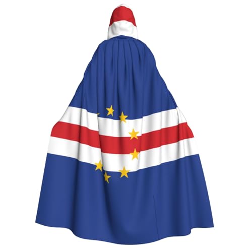 LiuMng Halloween Kapuzenumhang für Erwachsene, Flagge von Kapverden, Unisex, Zauberer-Robe, Umhang, für Urlaub, Party, Cosplay-Kostüme LiuMng Halloween Kapuzenumhang für Erwachsene, Flagge von Kapverden, Unisex, Zauberer-Robe, Umhang, für Urlaub, Party, Cosplay-Kostüme von LiuMng