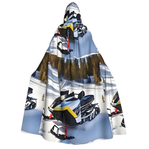 LiuMng Halloween-Kapuzenumhang für Erwachsene, fortschrittlicher Schneemobil-Druck, Unisex, Zauberer-Robe, Umhang, für Urlaub, Party, Cosplay-Kostüme LiuMng Halloween-Kapuzenumhang für Erwachsene, fortschrittlicher Schneemobil-Druck, Unisex, Zauberer-Robe, Umhang, für Urlaub, Party, Cosplay-Kostüme von LiuMng