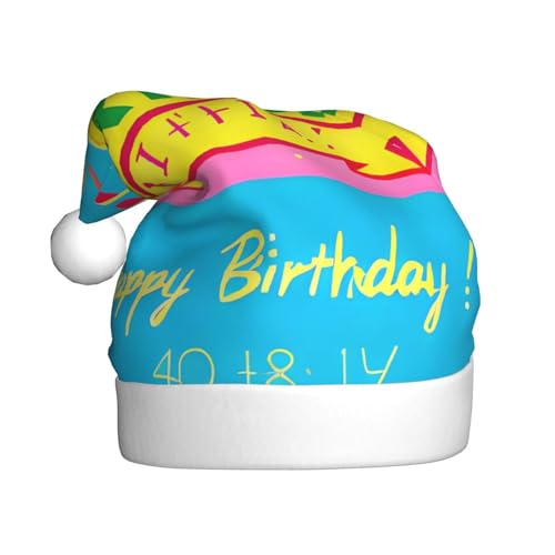 LiuMng Happy Birthday BalloonClassic Santa Claus Weihnachtsmütze, Wärme, bequem, perfekt für Feiertagsfeiern, Weihnachtsdekorationen LiuMng Happy Birthday BalloonClassic Santa Claus Weihnachtsmütze, Wärme, bequem, perfekt für Feiertagsfeiern, Weihnachtsdekorationen von LiuMng