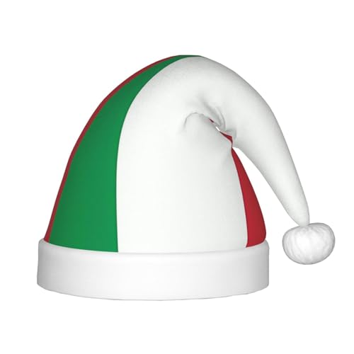 LiuMng Italienische Flagge, Weihnachtsmütze, Unisex, Plüsch, klassisch, Weihnachtsmannmütze, weich, bequem, für Neujahr, Festliches Partyzubehör LiuMng Italienische Flagge, Weihnachtsmütze, Unisex, Plüsch, klassisch, Weihnachtsmannmütze, weich, bequem, für Neujahr, Festliches Partyzubehör von LiuMng
