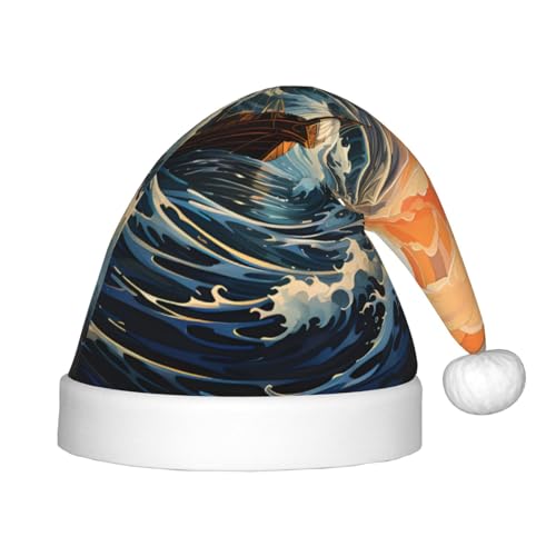 LiuMng Meer und Segel Weihnachtsmütze, Unisex Plüsch Klassische Weihnachtsmann Hut/Weich Bequem für Neujahr Festliche Party Supplies LiuMng Meer und Segel Weihnachtsmütze, Unisex Plüsch Klassische Weihnachtsmann Hut/Weich Bequem für Neujahr Festliche Party Supplies von LiuMng