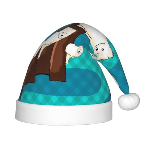 LiuMng Niedliche kleine Waschbär-Weihnachtsmütze, Unisex, klassische Weihnachtsmannmütze, weich, bequem, für Neujahrsparty LiuMng Niedliche kleine Waschbär-Weihnachtsmütze, Unisex, klassische Weihnachtsmannmütze, weich, bequem, für Neujahrsparty von LiuMng