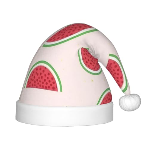 LiuMng Rosa Wassermelone Weihnachtsmütze, Unisex Klassische Weihnachtsmannmütze/Weich Bequem für Neujahr Festliche Party Supplies LiuMng Rosa Wassermelone Weihnachtsmütze, Unisex Klassische Weihnachtsmannmütze/Weich Bequem für Neujahr Festliche Party Supplies von LiuMng