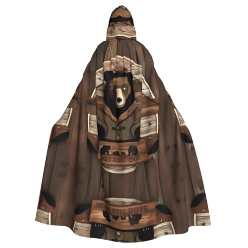 LiuMng Rustikaler Lodge-Bär-Umhang mit Kapuze, langer Umhang für Halloween, Cosplay-Kostüme und Zauberer-Rollenspiele LiuMng Rustikaler Lodge-Bär-Umhang mit Kapuze, langer Umhang für Halloween, Cosplay-Kostüme und Zauberer-Rollenspiele von LiuMng