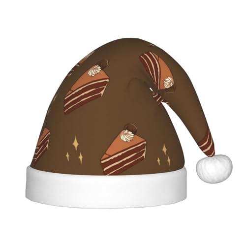 LiuMng Schokoladen-Quadrat-Kuchen-Weihnachtsmütze, Unisex, Plüsch, klassisch, Weihnachtsmannmütze, weich, bequem, für Neujahrsfest, Partyzubehör LiuMng Schokoladen-Quadrat-Kuchen-Weihnachtsmütze, Unisex, Plüsch, klassisch, Weihnachtsmannmütze, weich, bequem, für Neujahrsfest, Partyzubehör von LiuMng