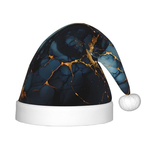 LiuMng Schwarz Gold Marmoriert Weihnachtsmütze, Unisex Plüsch Klassische Weihnachtsmann Hut/Weich Bequem für Neujahr Festliche Party Supplies LiuMng Schwarz Gold Marmoriert Weihnachtsmütze, Unisex Plüsch Klassische Weihnachtsmann Hut/Weich Bequem für Neujahr Festliche Party Supplies von LiuMng