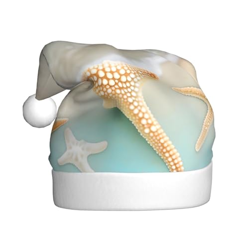 LiuMng Strand-Seestern, klassische Weihnachtsmann-Weihnachtsmütze, Wärme, bequem, perfekt für Feiertage, Weihnachtsdekorationen LiuMng Strand-Seestern, klassische Weihnachtsmann-Weihnachtsmütze, Wärme, bequem, perfekt für Feiertage, Weihnachtsdekorationen von LiuMng