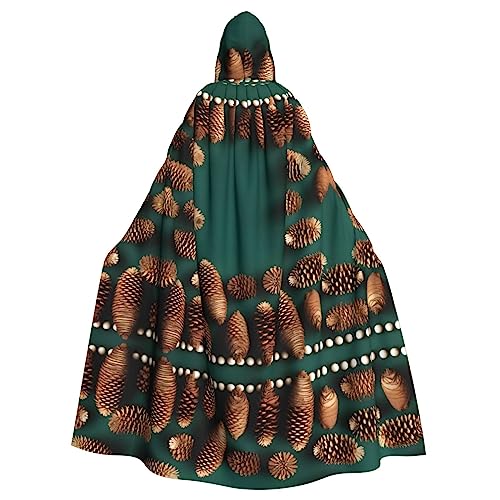 LiuMng Umhang mit Tannenzapfen, Unisex, mit Kapuze, langer Umhang für Halloween, Cosplay, Kostüme und Zauberer, Rollenspiele LiuMng Umhang mit Tannenzapfen, Unisex, mit Kapuze, langer Umhang für Halloween, Cosplay, Kostüme und Zauberer, Rollenspiele von LiuMng
