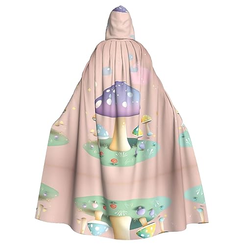 LiuMng Unisex Kapuzenumhang mit Cartoon-Pilz, langer Umhang für Halloween, Cosplay, Kostüme und Zauberer-Rollenspiele LiuMng Unisex Kapuzenumhang mit Cartoon-Pilz, langer Umhang für Halloween, Cosplay, Kostüme und Zauberer-Rollenspiele von LiuMng