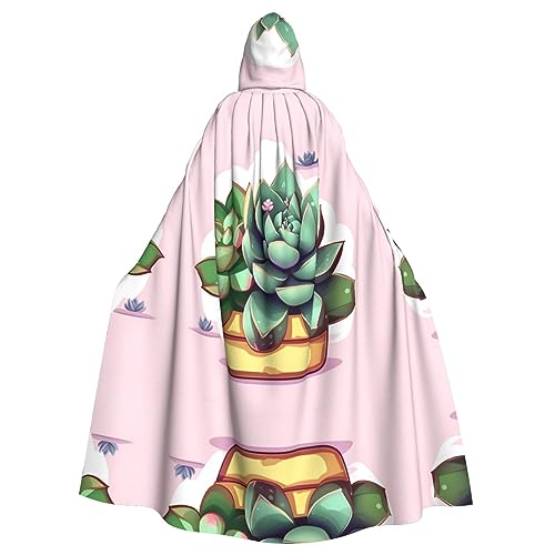 LiuMng Unisex Kapuzenumhang mit Cartoon-Sukkulenten, langer Umhang für Halloween, Cosplay-Kostüme und Zauberer-Rollenspiele LiuMng Unisex Kapuzenumhang mit Cartoon-Sukkulenten, langer Umhang für Halloween, Cosplay-Kostüme und Zauberer-Rollenspiele von LiuMng