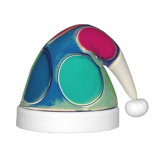 LiuMng Weihnachtsmütze in runder Farbpalette, unisex, Plüsch, klassisch, weich, bequem, für Neujahrsparty von LiuMng