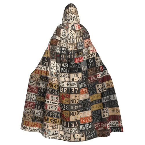 Altes Nummernschild Halloween Unisex Kapuzenumhang Weihnachten Maskerade Kostüm Erwachsene Vampir Hexe Kostüm Exquisites Zubehör Altes Nummernschild Halloween Unisex Kapuzenumhang Weihnachten Maskerade Kostüm Erwachsene Vampir Hexe Kostüm Exquisites Zubehör von Liulannq