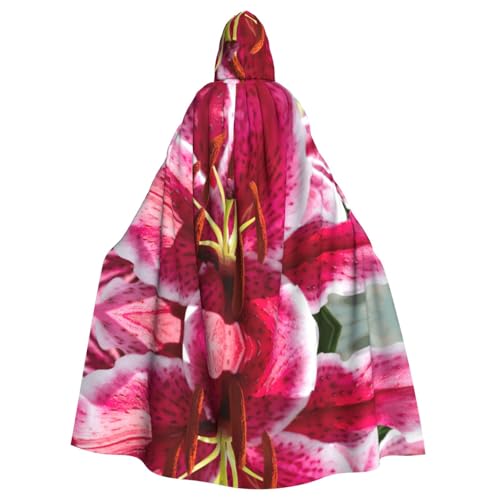 Lily Flower Halloween Unisex Kapuzenumhang Weihnachten Maskerade Kostüm Erwachsene Vampir Hexe Kostüm Exquisite Accessoires von Liulannq