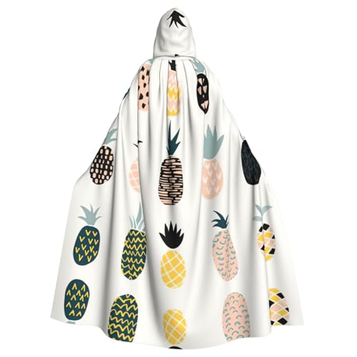Liulannq Ananas Halloween Unisex Kapuzenumhang Weihnachten Maskerade Kostüm Erwachsene Vampir Hexe Kostüm Exquisite Accessoires von Liulannq
