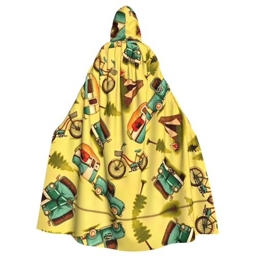 Liulannq Auto und Fahrrad Halloween Unisex Kapuzenumhang Weihnachten Maskerade Kostüm Erwachsene Vampir Hexe Kostüm Exquisites Zubehör von Liulannq