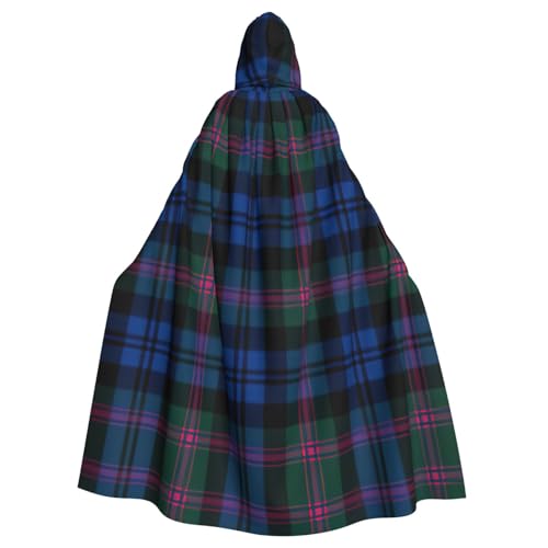 Liulannq Blaues und grünes schottisches Schottenkaro-Halloween-Unisex-Kapuzenumhang, Weihnachts-Maskerade-Kostüm, Erwachsenenkostüm, Vampir-Hexenkostüm, exquisites Zubehör Liulannq Blaues und grünes schottisches Schottenkaro-Halloween-Unisex-Kapuzenumhang, Weihnachts-Maskerade-Kostüm, Erwachsenenkostüm, Vampir-Hexenkostüm, exquisites Zubehör von Liulannq