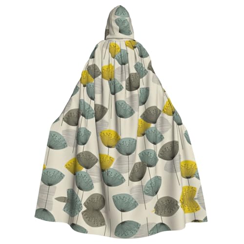 Liulannq Blume Halloween Unisex Kapuzenumhang Weihnachten Maskerade Kostüm Erwachsene Vampir Hexe Kostüm Exquisite Accessoires von Liulannq