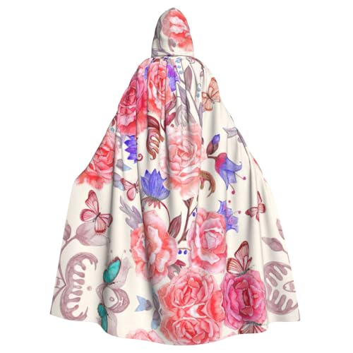 Liulannq Blume Rose Schmetterling Halloween Unisex Kapuzenumhang Weihnachten Maskerade Kostüm Erwachsene Vampir Hexe Kostüm Exquisites Zubehör Liulannq Blume Rose Schmetterling Halloween Unisex Kapuzenumhang Weihnachten Maskerade Kostüm Erwachsene Vampir Hexe Kostüm Exquisites Zubehör von Liulannq
