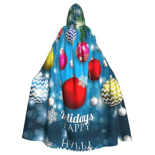Liulannq Bunte Weihnachtsbälle, Halloween, Unisex, Kapuzenumhang, Weihnachts-Maskerade-Kostüm, Vampir-Hexenkostüm, exquisites Zubehör. Liulannq Bunte Weihnachtsbälle, Halloween, Unisex, Kapuzenumhang, Weihnachts-Maskerade-Kostüm, Vampir-Hexenkostüm, exquisites Zubehör. von Liulannq