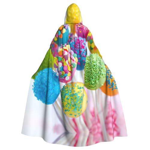Liulannq Buntes Süßigkeitenkostüm für Halloween, Unisex, Kapuzenumhang, Weihnachts-Maskerade-Kostüm, Vampir-Hexenkostüm, exquisites Zubehör. Liulannq Buntes Süßigkeitenkostüm für Halloween, Unisex, Kapuzenumhang, Weihnachts-Maskerade-Kostüm, Vampir-Hexenkostüm, exquisites Zubehör. von Liulannq