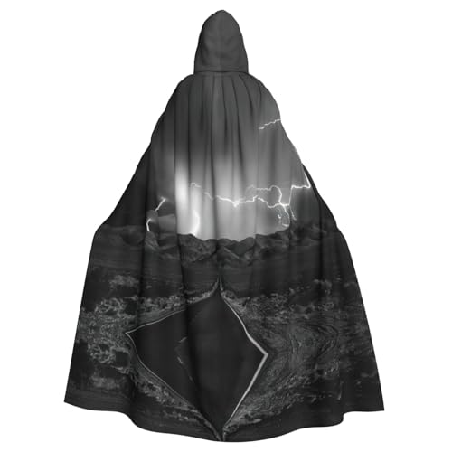 Liulannq Donnerlandschaft Halloween Unisex Kapuzenumhang Weihnachten Maskerade Kostüm Erwachsene Vampir Hexe Kostüm Exquisites Zubehör Liulannq Donnerlandschaft Halloween Unisex Kapuzenumhang Weihnachten Maskerade Kostüm Erwachsene Vampir Hexe Kostüm Exquisites Zubehör von Liulannq