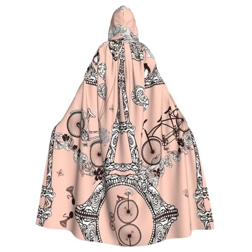 Liulannq Fahrrad Kaffee Ballon Halloween Unisex Kapuzenumhang Weihnachten Maskerade Kostüm Erwachsene Vampir Hexe Kostüm Exquisites Zubehör von Liulannq