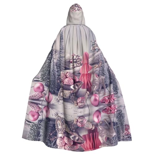 Liulannq Frohe Weihnachten Bilder 1 Halloween Unisex Kapuzenumhang Weihnachten Maskerade Kostüm Erwachsene Vampir Hexe Kostüm Exquisites Zubehör von Liulannq