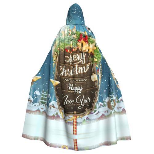 Liulannq Frohe Weihnachten Vogel Halloween Unisex Kapuzenumhang Weihnachten Maskerade Kostüm Erwachsene Vampir Hexe Kostüm Exquisites Zubehör von Liulannq