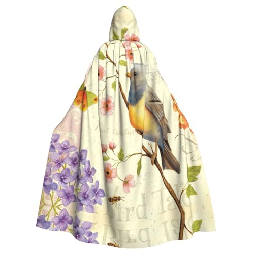Liulannq Frühling Vogel und Blumen Halloween Unisex Kapuzenumhang Weihnachten Maskerade Kostüm Erwachsene Vampir Hexe Kostüm Exquisites Zubehör Liulannq Frühling Vogel und Blumen Halloween Unisex Kapuzenumhang Weihnachten Maskerade Kostüm Erwachsene Vampir Hexe Kostüm Exquisites Zubehör von Liulannq