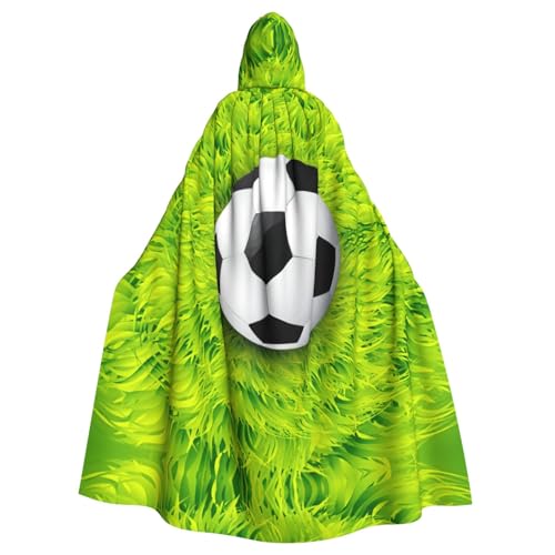Liulannq Fußball auf Gras Halloween Unisex Kapuzenumhang Weihnachten Maskerade Kostüm Erwachsene Vampir Hexe Kostüm Exquisites Zubehör Liulannq Fußball auf Gras Halloween Unisex Kapuzenumhang Weihnachten Maskerade Kostüm Erwachsene Vampir Hexe Kostüm Exquisites Zubehör von Liulannq