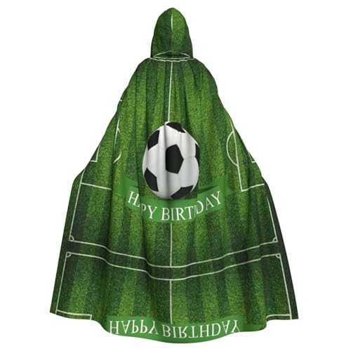 Liulannq Fußballfeld Halloween Unisex Kapuzenumhang Weihnachten Maskerade Kostüm Erwachsene Vampir Hexe Kostüm Exquisites Zubehör von Liulannq