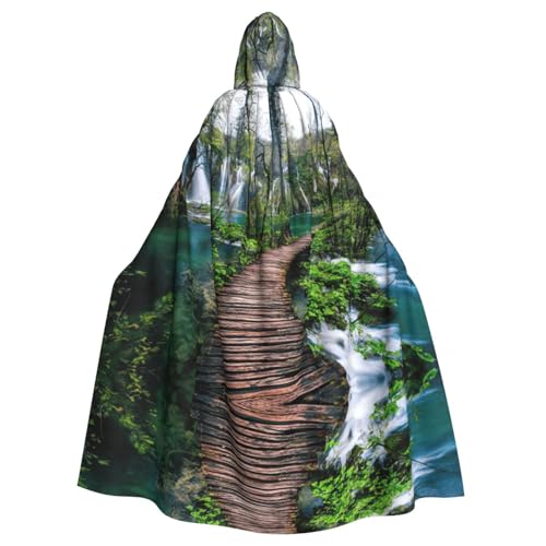 Liulannq Holzbrücke Halloween Unisex Kapuzenumhang Weihnachten Maskerade Kostüm Erwachsene Vampir Hexe Kostüm Exquisites Zubehör Liulannq Holzbrücke Halloween Unisex Kapuzenumhang Weihnachten Maskerade Kostüm Erwachsene Vampir Hexe Kostüm Exquisites Zubehör von Liulannq