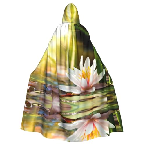 Liulannq Lotus Blossom Halloween Unisex Kapuzenumhang Weihnachten Maskerade Kostüm Erwachsene Vampir Hexe Kostüm Exquisite Accessoires von Liulannq