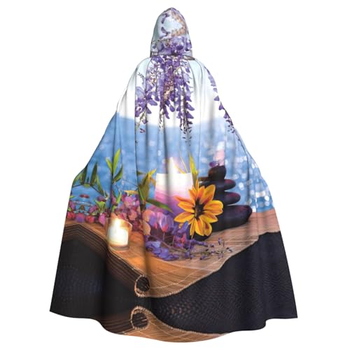 Liulannq Massagesteine mit Gänseblümchen Halloween Unisex Kapuzenumhang Weihnachten Maskerade Kostüm Erwachsene Vampir Hexe Kostüm Exquisites Zubehör von Liulannq