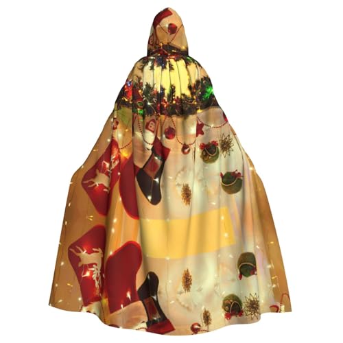 Liulannq Merry Christams Strümpfe Halloween Unisex Kapuzenumhang Weihnachten Maskerade Kostüm Erwachsene Vampir Hexe Kostüm Exquisites Zubehör Liulannq Merry Christams Strümpfe Halloween Unisex Kapuzenumhang Weihnachten Maskerade Kostüm Erwachsene Vampir Hexe Kostüm Exquisites Zubehör von Liulannq