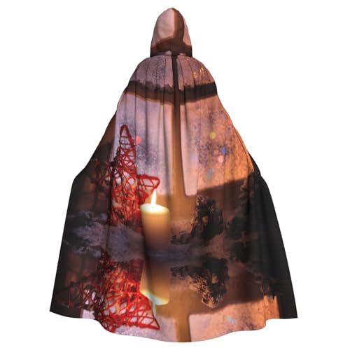 Liulannq Merry Christmas Candle Halloween Unisex Hooded Cloak, Christmas Maskerade Costume, Adult Vampire Witch Costume, Exquisite Accessories Liulannq Merry Christmas Candle Halloween Unisex Hooded Cloak, Christmas Maskerade Costume, Adult Vampire Witch Costume, Exquisite Accessories von Liulannq