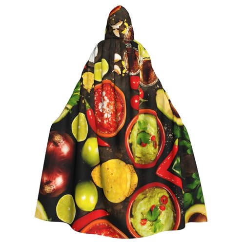 Liulannq Mexikanisches Essen Halloween Unisex Kapuzenumhang Weihnachten Maskerade Kostüm Erwachsene Vampir Hexe Kostüm Exquisites Zubehör Liulannq Mexikanisches Essen Halloween Unisex Kapuzenumhang Weihnachten Maskerade Kostüm Erwachsene Vampir Hexe Kostüm Exquisites Zubehör von Liulannq