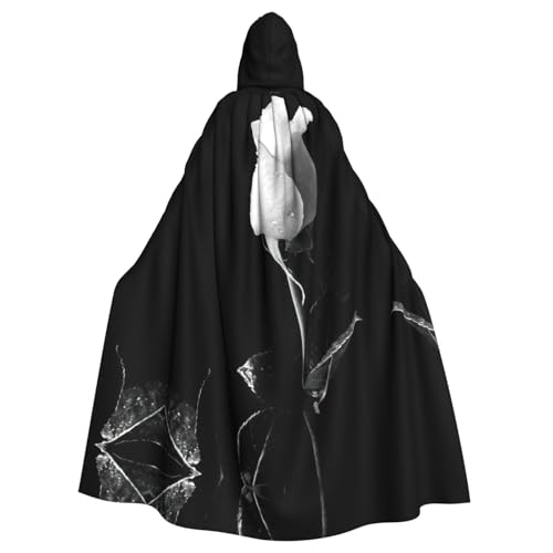 Liulannq Monochrome Rose Halloween Unisex Kapuzenumhang Weihnachten Maskerade Kostüm Erwachsene Vampir Hexe Kostüm Exquisites Zubehör Liulannq Monochrome Rose Halloween Unisex Kapuzenumhang Weihnachten Maskerade Kostüm Erwachsene Vampir Hexe Kostüm Exquisites Zubehör von Liulannq