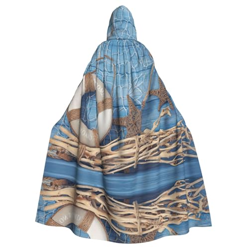 Liulannq Muschel Seestern Halloween Unisex Kapuzenumhang Weihnachten Maskerade Kostüm Erwachsene Vampir Hexe Kostüm Exquisite Accessoires von Liulannq