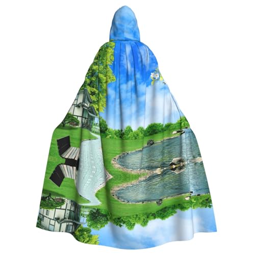 Liulannq Natürlicher Halloween Unisex Kapuzenumhang Weihnachten Maskerade Kostüm Erwachsene Vampir Hexe Kostüm Exquisite Accessoires Liulannq Natürlicher Halloween Unisex Kapuzenumhang Weihnachten Maskerade Kostüm Erwachsene Vampir Hexe Kostüm Exquisite Accessoires von Liulannq