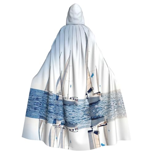 Liulannq Ocean Sailing Halloween Unisex Kapuzenumhang Weihnachten Maskerade Kostüm Erwachsene Vampir Hexe Kostüm Exquisite Accessoires von Liulannq