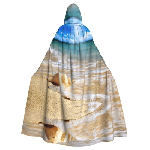 Liulannq Ocean Sea Wave Seashell Halloween Unisex Kapuzenumhang Weihnachten Maskerade Kostüm Erwachsene Vampir Hexe Kostüm Exquisite Accessoires Liulannq Ocean Sea Wave Seashell Halloween Unisex Kapuzenumhang Weihnachten Maskerade Kostüm Erwachsene Vampir Hexe Kostüm Exquisite Accessoires von Liulannq