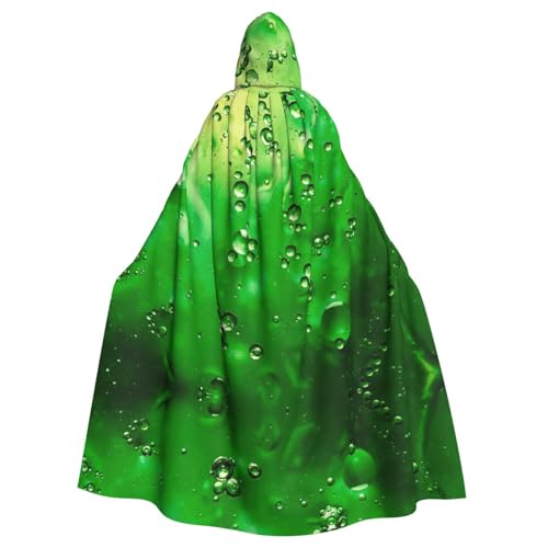 Liulannq Organic Green Halloween Unisex Hooded Cloak, Christmas Maskerade Costume, Adult Vampire Witch Costume, Exquisite Accessories von Liulannq